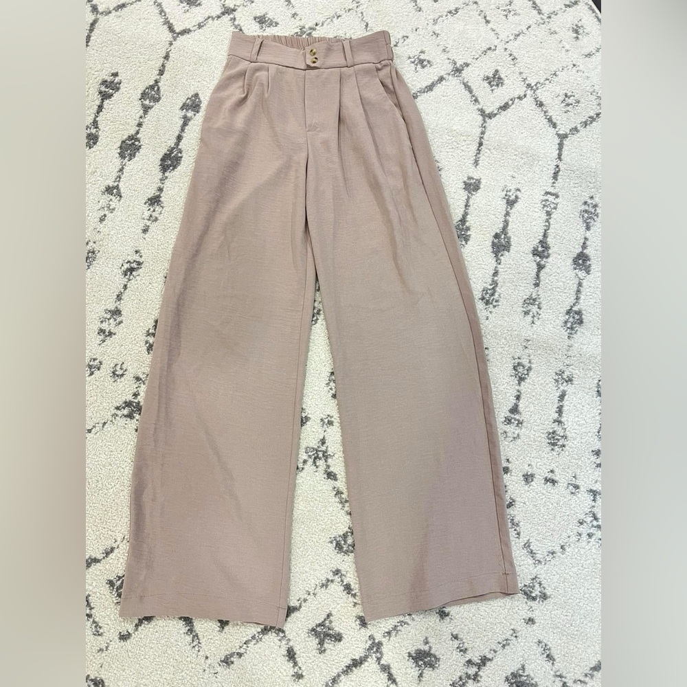 Monteau Women's Wide Leg Pants in Taupe